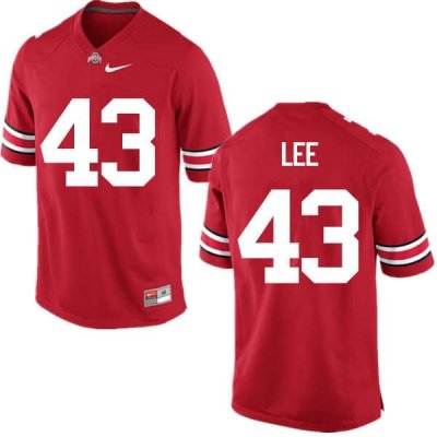 NCAA Ohio State Buckeyes Men's #43 Darron Lee Red Nike Football College Jersey KVU5545BM